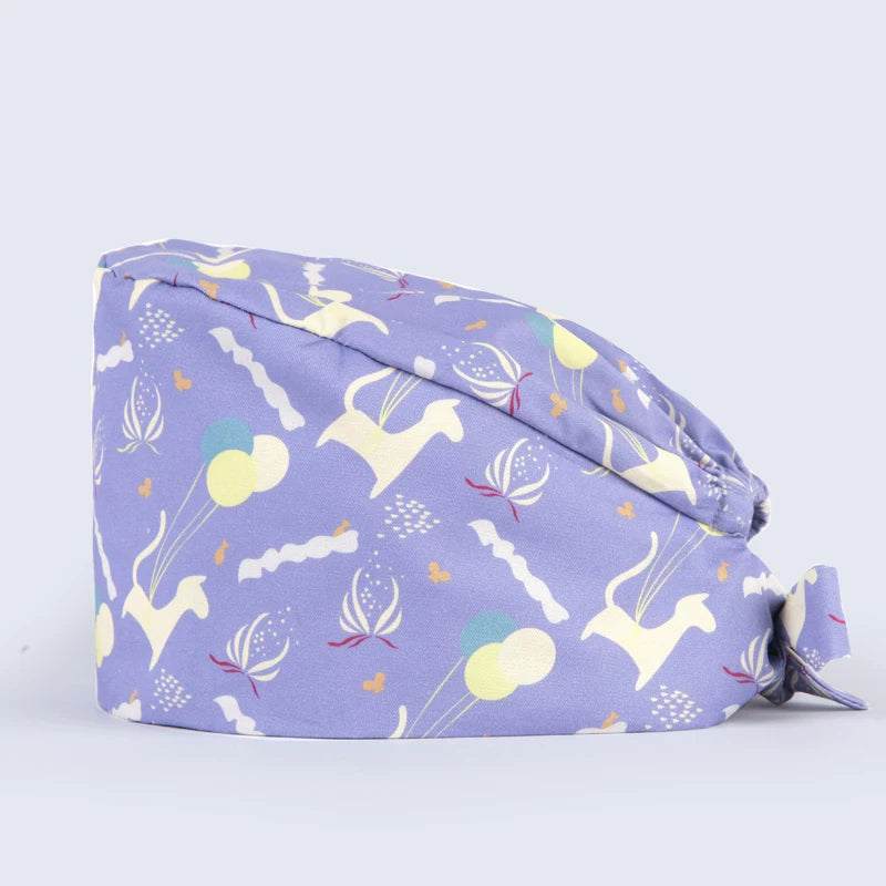 Surgical Cap Doctor Nurse Work Hat Pet Hospital Gourd Hat Wrap Turban Fairy Tale