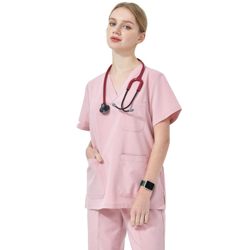 Quick-drying hand washing coat, women's short-sleeved surgical gown, operating room work clothes, elastic doctor's brush handsuit, long-sleeved men
