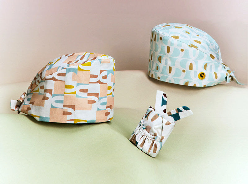 Dr. Surgical Cap Minimalist Art Letter Work Hat Gourd Hat Cotton Print Men's and Women's Spring