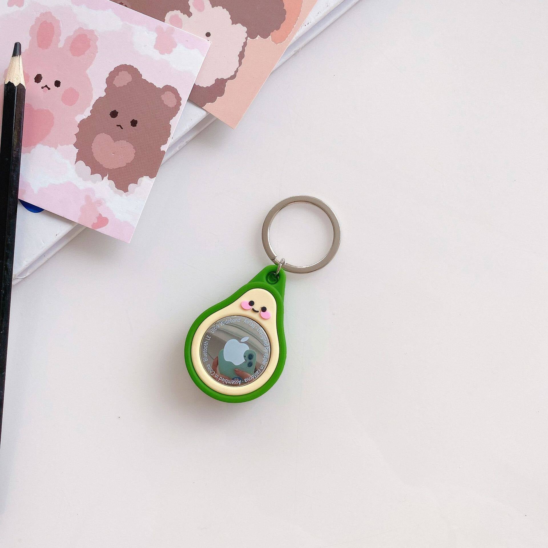Suitable for AirTag case, Apple airtags case, keychain, anti-lost, hanging ring, cartoon case
