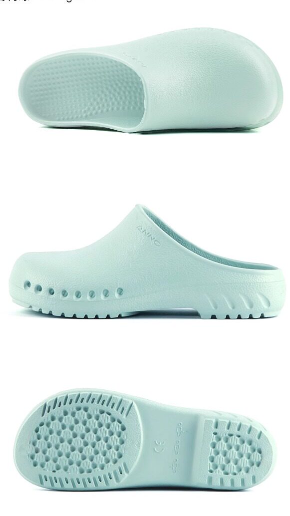 Antibacterial toe non-slip slippers laboratory clean room unisex EVA slippers hospital operating room work shoes