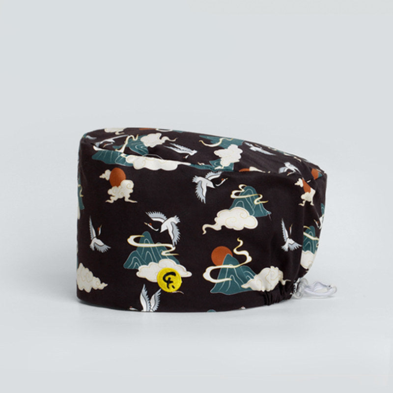 Turban, turban, hood, doctor, nurse, work hat, beanie, cotton, spring and summer, men and women, Dunhuang