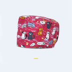 Beanie Cartoon Print Cap Doctor Nurse Surgical Cap Cotton Summer Men and Women Cat Tea Party