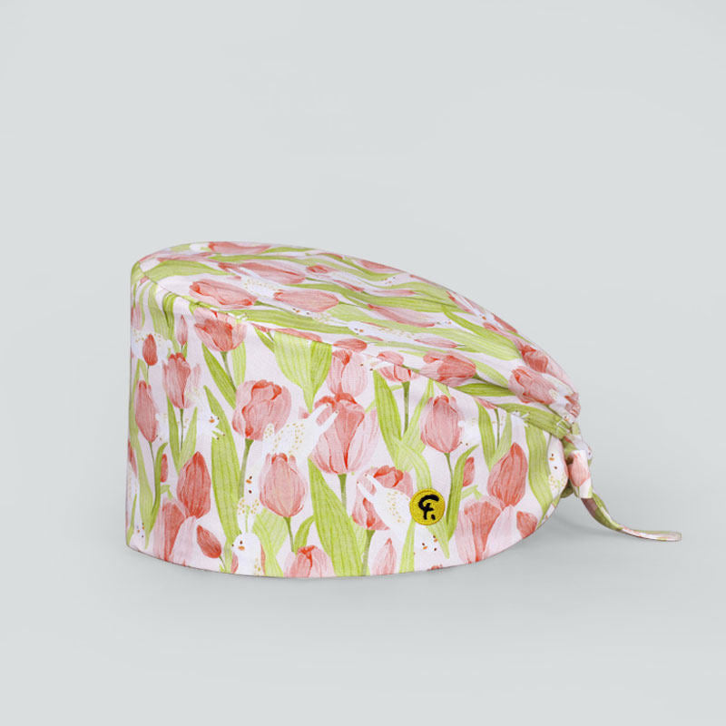 Fashion printed hat doctor nurse work hat cotton surgical cap sweat towel spring series